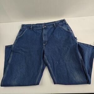 Carhartt loose carpenter jeans D13 DST size 40x30 mens blue denim vtg 6815